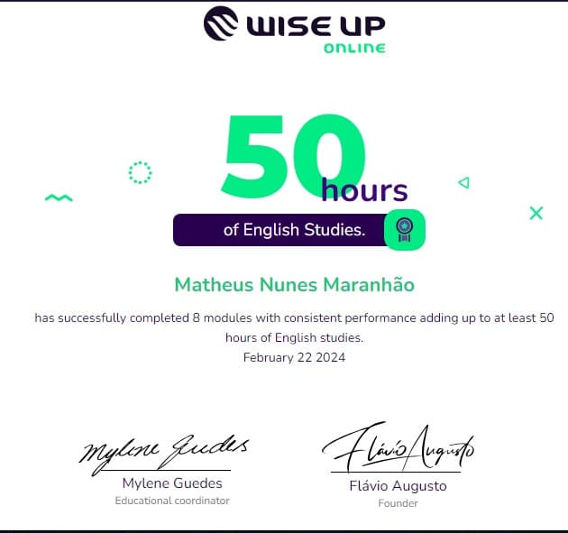 Wise Up Online – 50 horas